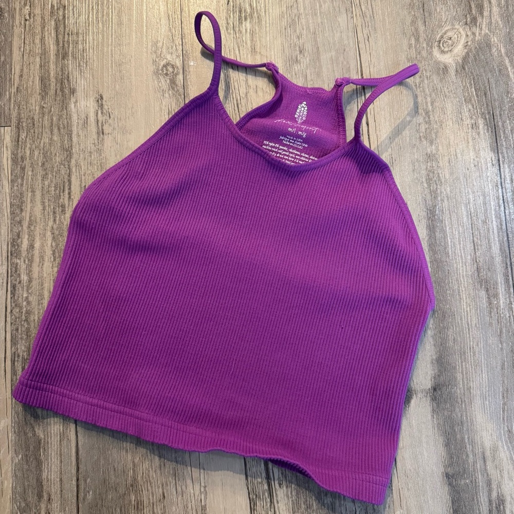 Purple Free People Movement Seamless Tank Top